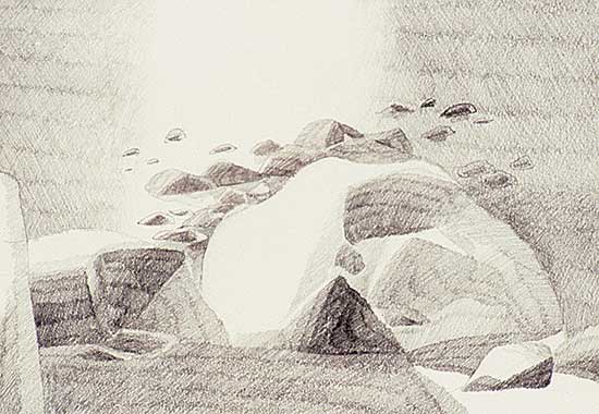 #507 ~ Onley - Rocks, Sooke Point, February, 1971