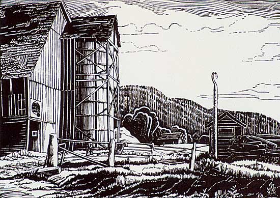 #527 ~ Shelton - Barn on Nicomen Island, B.C.  #22/50