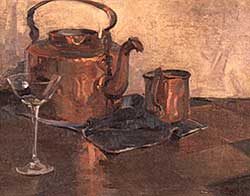 #85 ~ Hahn - Untitled - Still Life with Copper Kettle