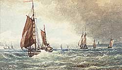 #239 ~ O'Brien - Untitled - Sailing Ships at Bay