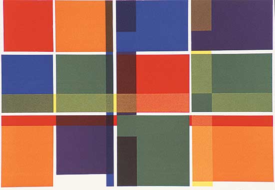 #44 ~ Dorazio - Untitled - Composition  #25/80