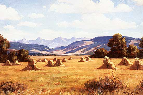 #68 ~ Gissing - Untitled - Stooks and Foothills