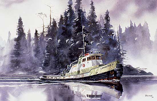 #85 ~ Heine - Untitled - Tug in B.C.