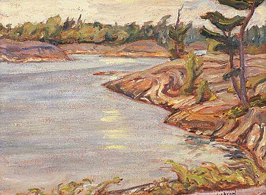 #100.1 ~ Jackson - Ontario River and Shoreline; White Boat Beached