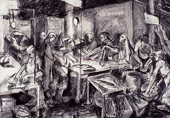 #272 ~ Perkins - Untitled - Market Scene