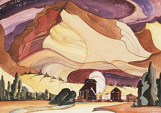 #323 ~ Stadelbauer - Approaching Storm over Grotto Mountain