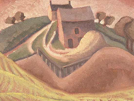#333 ~ Warrener - Untitled - Landscape with Farm