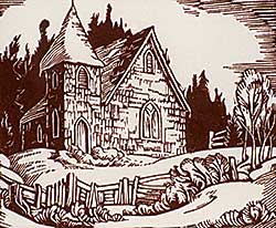 #458 ~ Shelton - Church at Monte Creek, B.C.