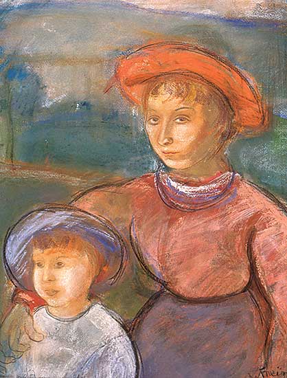 #87 ~ Freiman - Untitled - Lady and Child