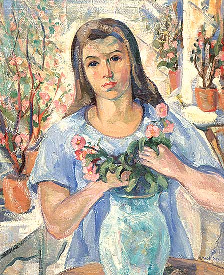 #241 ~ May - Untitled - In the Garden / Arranging Flowers