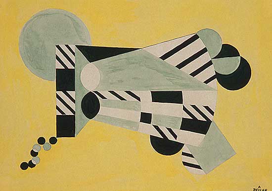 #277 ~ Pellan - Untitled - Abstract Composition