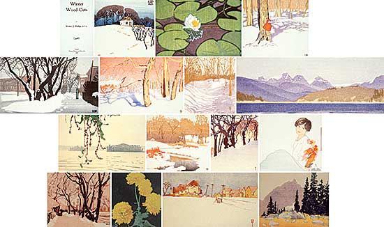 #282 ~ Phillips - Winter Wood-Cuts Portfolio  #91/100
