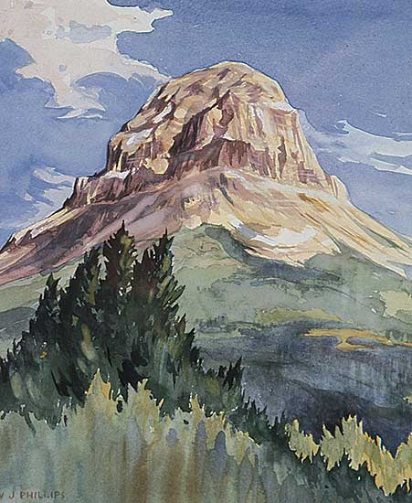 #283 ~ Phillips - Untitled - Crowsnest Mountain
