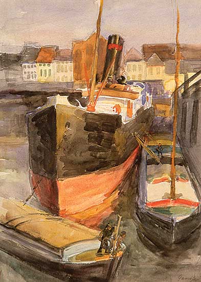 #425 ~ Gamble - Untitled - Boats at Dock