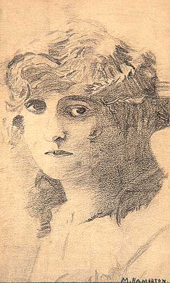 #444 ~ Hamilton - Untitled - Portrait of a Young Woman