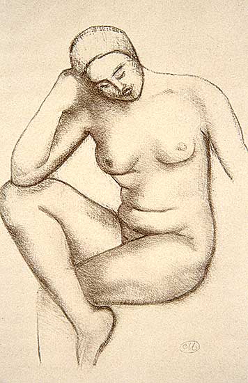 #480 ~ Maillol - Untitled - Seated Figure