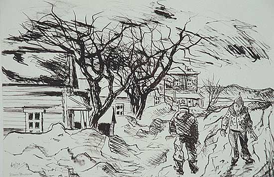 #483 ~ Masson - Two Young Boys in Winter  #69/70