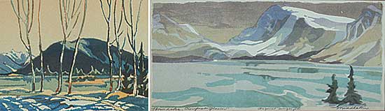 #484 ~ Middleton - Tunnel Mountain, Banff / Bow Lake, Crowfoot Glacier