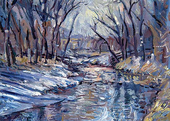 #494 ~ Rigaux - Untitled - Elbow River in Winter