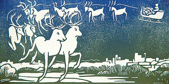 #515 ~ Shelton - Santa Claus, Reindeer