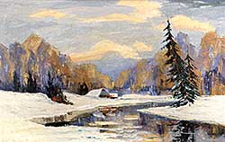 #468 ~ Lind - Untitled - Winter Landscape