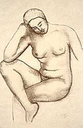 #480 ~ Maillol - Untitled - Seated Figure