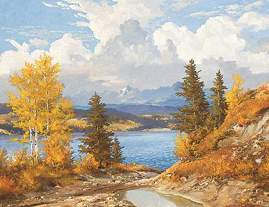 #23 ~ Crockford - Autumn Comes to the Shores of Ghost Lake, West of Cochrane, Alberta