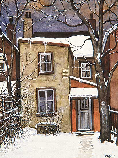 #61 ~ Kasyn - Back Yard in Winter, Near Shaw Street, Toronto