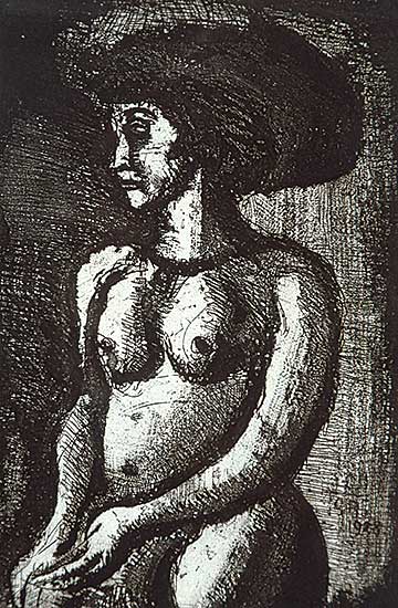 #128 ~ Rouault - Untitled - Figure