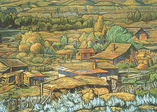 #140 ~ Shelton - Untitled - Slough Town, Rosedale