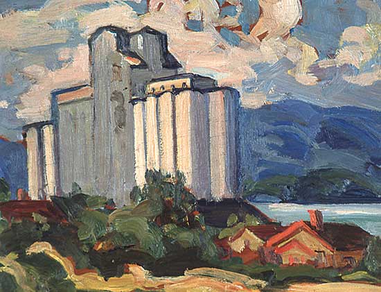 #150 ~ Thornton - Untitled - Grain Elevators