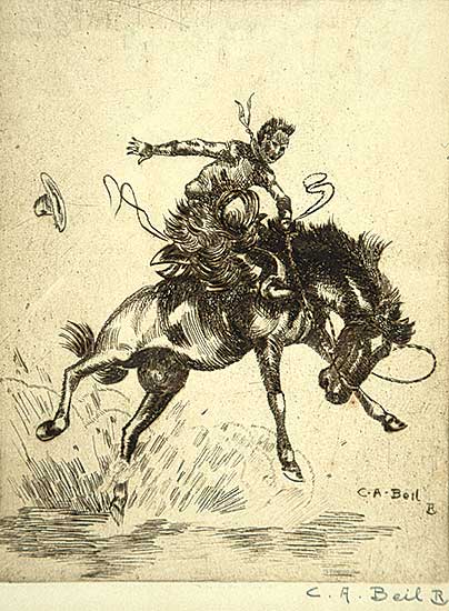 #443 ~ Beil - Untitled - Bronc Riding