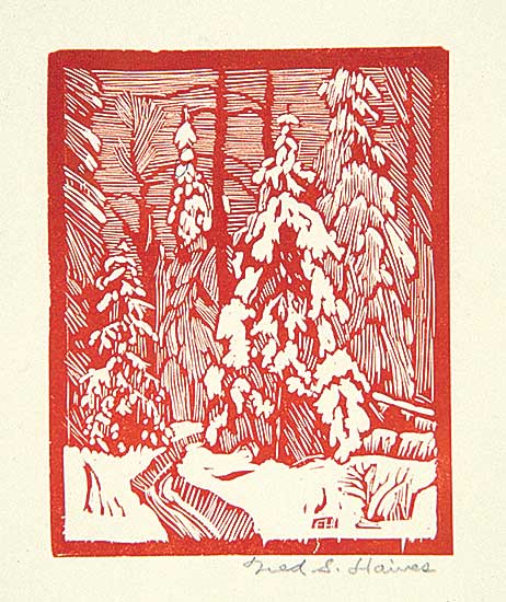 #489.1 ~ Haines - Pines in Winter