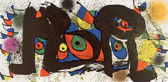 #528 ~ Miro - Untitled - Abstract Composition
