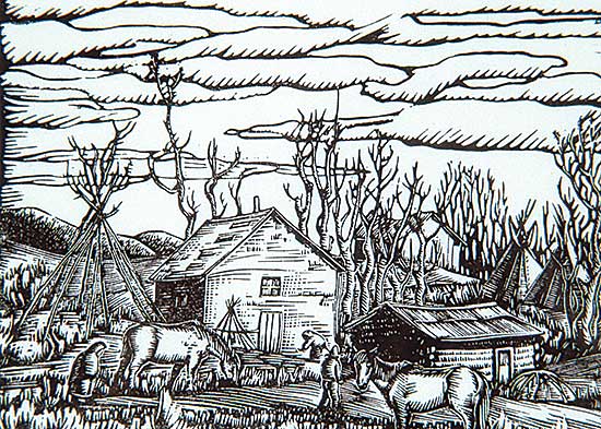 #552 ~ Robinson - Indian Village, Morley, B.C.  #B1/50