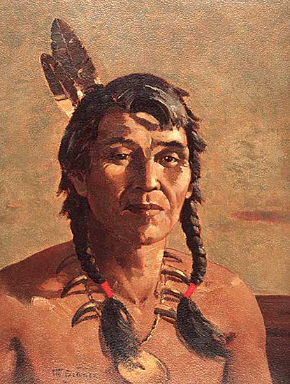 #555 ~ Schintz - Grey Wolf, Stoney Indian