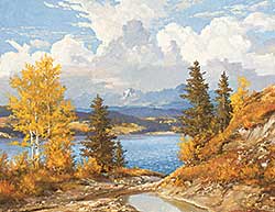 #23 ~ Crockford - Autumn Comes to the Shores of Ghost Lake, West of Cochrane, Alberta