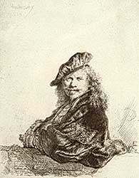 #546 ~ Rembrandt - Self Portrait