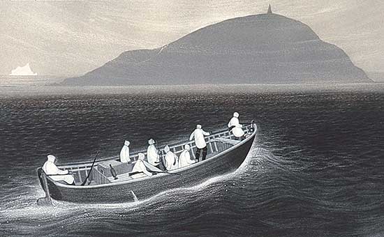 #14 ~ Blackwood - Wesleyville: Seabird Hunters Crossing the Reach  #31/50