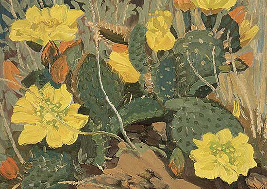 #76 ~ Kerr - Prickly Pear Cactus, Drumheller