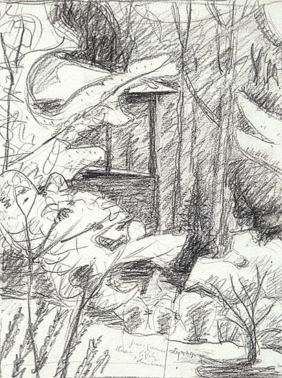 #91 ~ Lyman - Untitled - Study for a Forest Scene