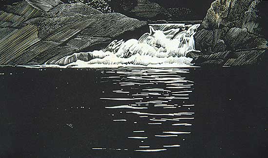 #131 ~ Phillips - Waterfall, Lake of the Woods