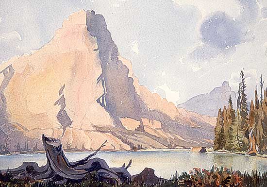 #158 ~ Shelton - Mt. Chephren, White Fowl Lake