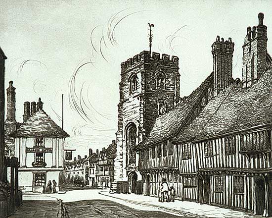 #408 ~ Andrews - The Old Grammer School & Alms House, Stratford on Avon  #45/46