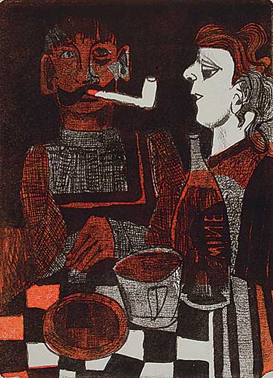 #418 ~ Bates - Figures at a Table  #4/9