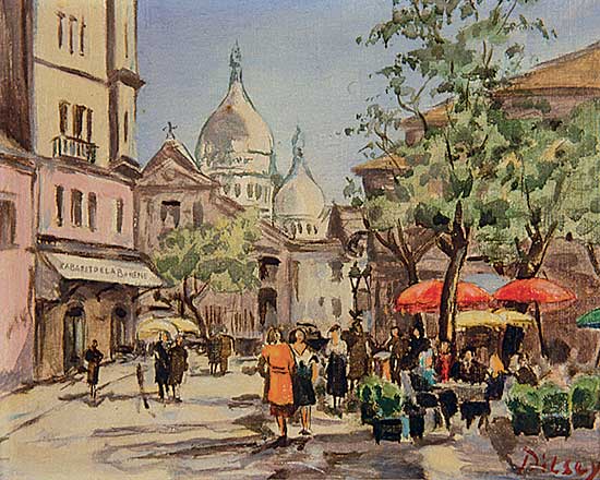 #444 ~ De Aloisio - Untitled - Paris Street Scene