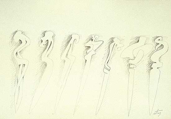 #454 ~ Etrog - Untitled - Study for a Sculpture