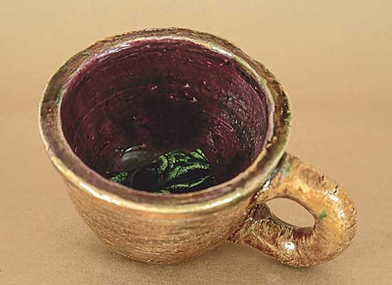 #463 ~ Gilhooly - Untitled - Frog in Cup