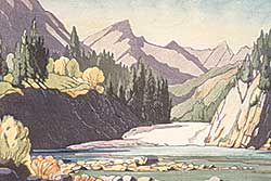 #160 ~ Shelton - Bow Falls at Banff  #85/[?]00