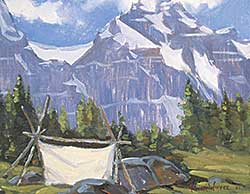 #177 ~ Whyte - Untitled - Mountain View with Sketching Tent